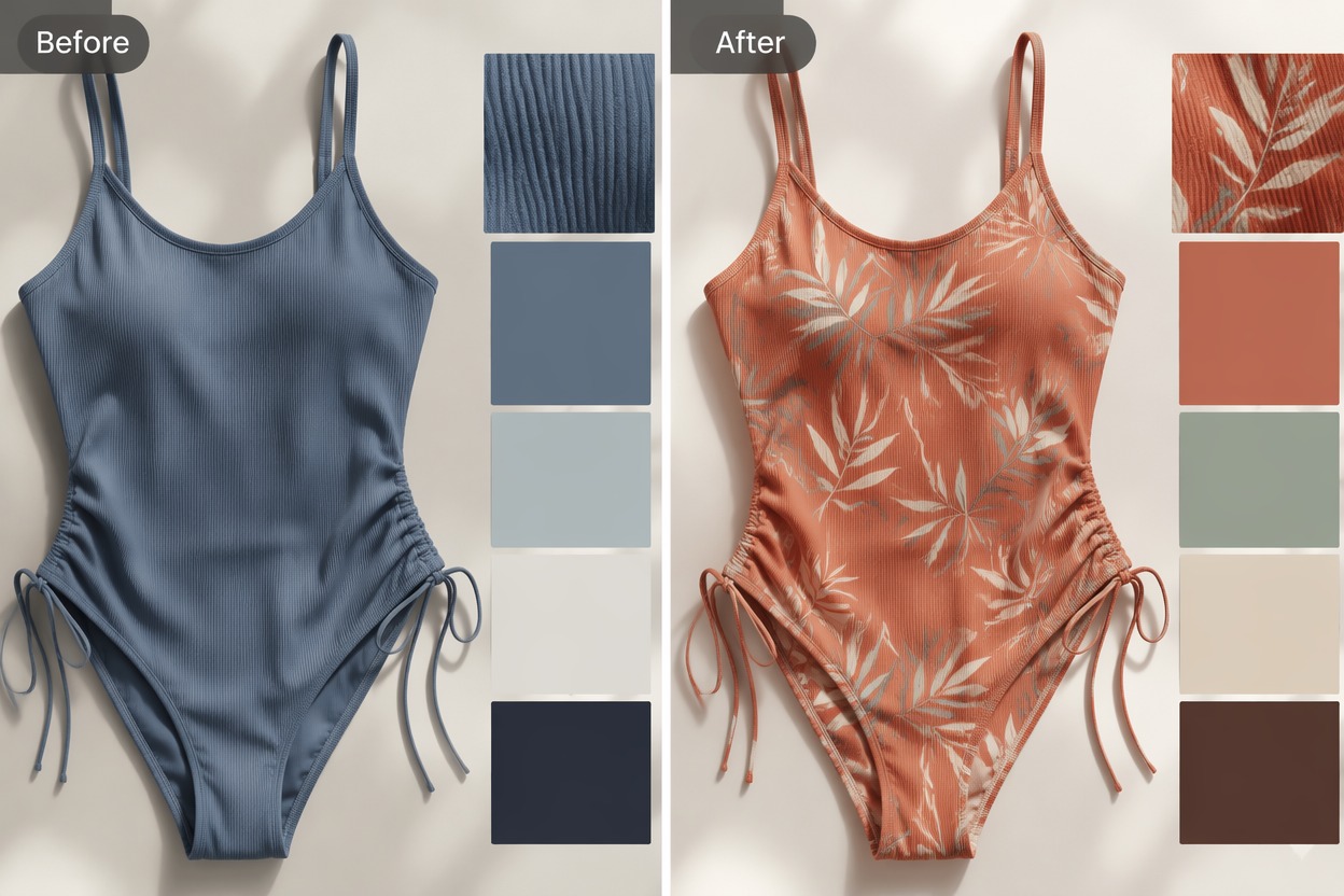 AI Bikini Generator — Color and Pattern Changes